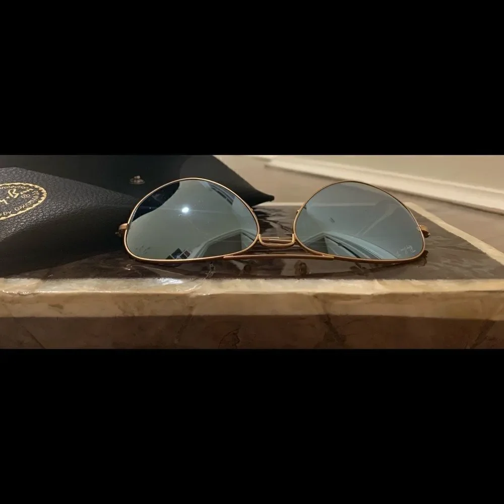 Ray-Ban G15 Aviator blue gradient lens & Gold Rim